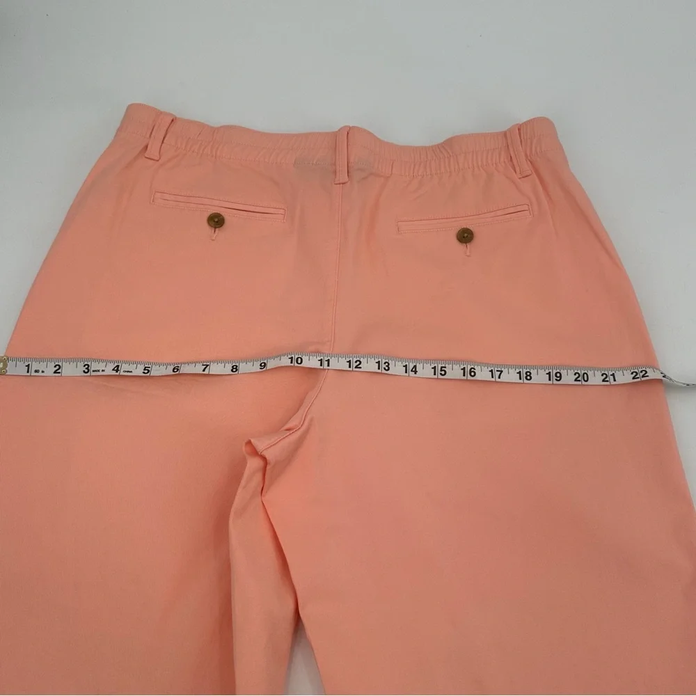 Lands' End Shorts Womens 16 Peach Classic Chino Cotton Stretch 12